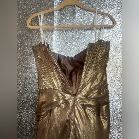 Beautiful Elegant Gold Atelier Alyce Seralina Collection Evening Gown Size 10 - Picture 9 of 16